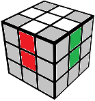 rubiks cube flip center 180